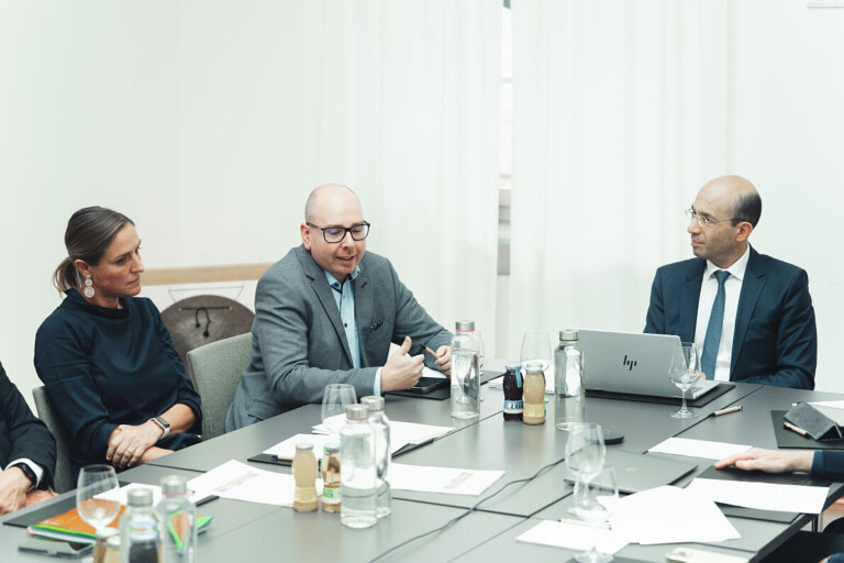 ÖGPRÄC Tagung 2026 Pressekonferenz vlnr. Prof.in Priv.-Doz.in Dr.in Elisabeth Russe, Dr. Albert Fuchs, Univ.-Doz.Dr. Rafic Kuzbari